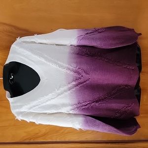 Plum Ombre Sweater